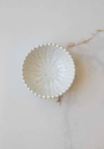 Fodory - Ruffled Edge Ceramic Pinch Bowls: Beige