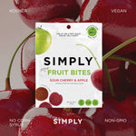 Simply Gum - Fruit Bites - Sour Cherry & Apple (1.8 oz Bags)