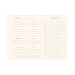 (408) Ruff House Print Shop - Script Weekly Meals Meal Planner: Heirloom Cover | White Ink