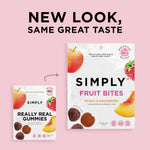 Simply Gum - Fruit Bites - Peach Raspberry (1.8 oz Bags)