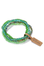 8928 NINEXIS - CWAJE1185_GLASS BEAD 4 SET BRACELET: BLUSH / (OS) 1