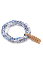 8928 NINEXIS - CWAJE1185_GLASS BEAD 4 SET BRACELET: BLUSH / (OS) 1