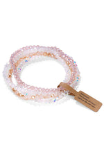 8928 NINEXIS - CWAJE1185_GLASS BEAD 4 SET BRACELET: BLUSH / (OS) 1