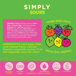 Simply Gum - Simply Sours - Citrus Berry 1.8oz | 6 Tins
