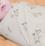 Crane Baby - Organic Cotton Bunny Single Swaddle