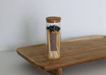 Corked Glass Match Vial - 50 Matches - 3.8" Match Sticks