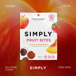 Simply Gum - Fruit Bites - Peach Raspberry (1.8 oz Bags)