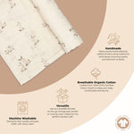 Crane Baby - Organic Cotton Bunny Single Swaddle