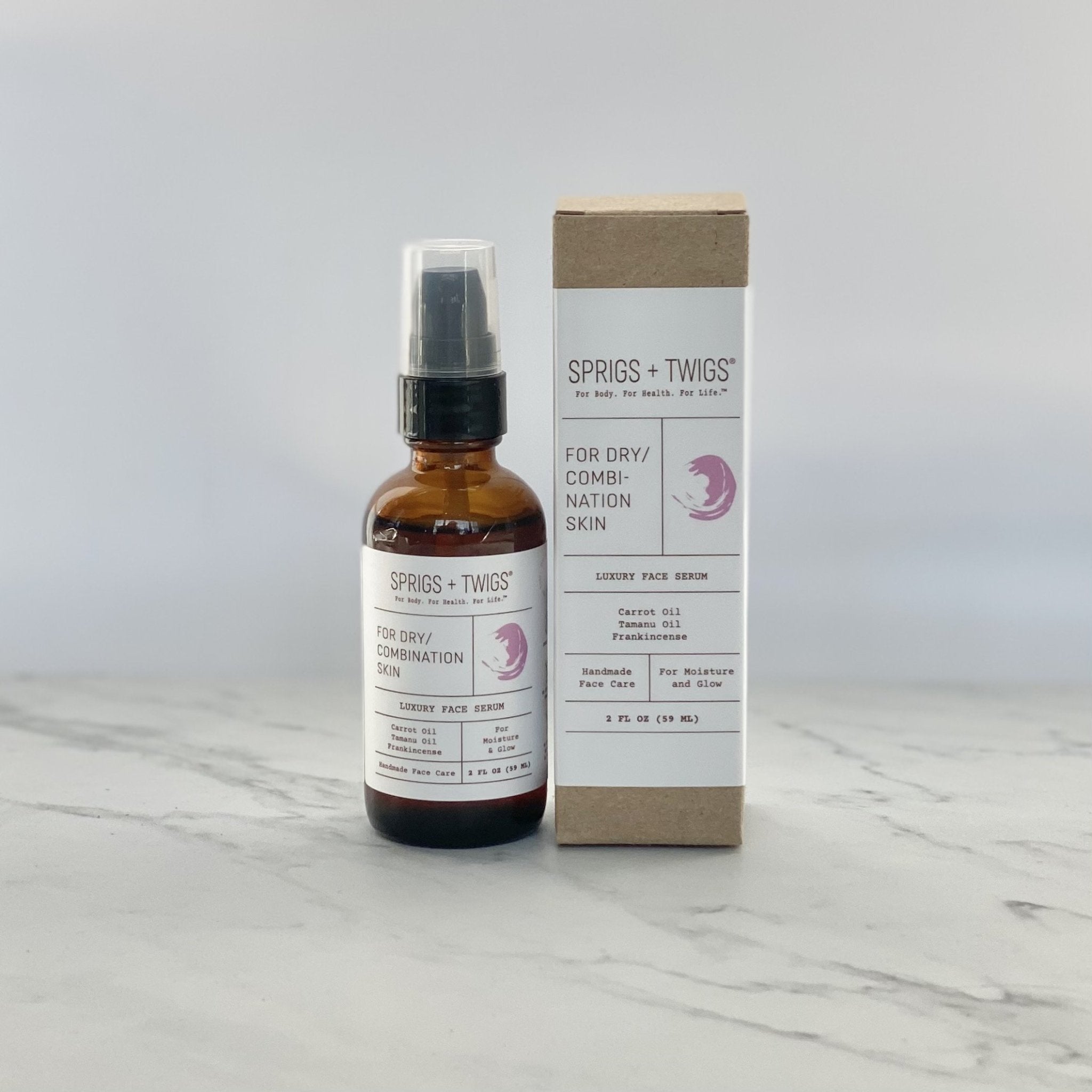 Luxury Face Serum For Dry / Combination Skin - Sprigs + Twigs