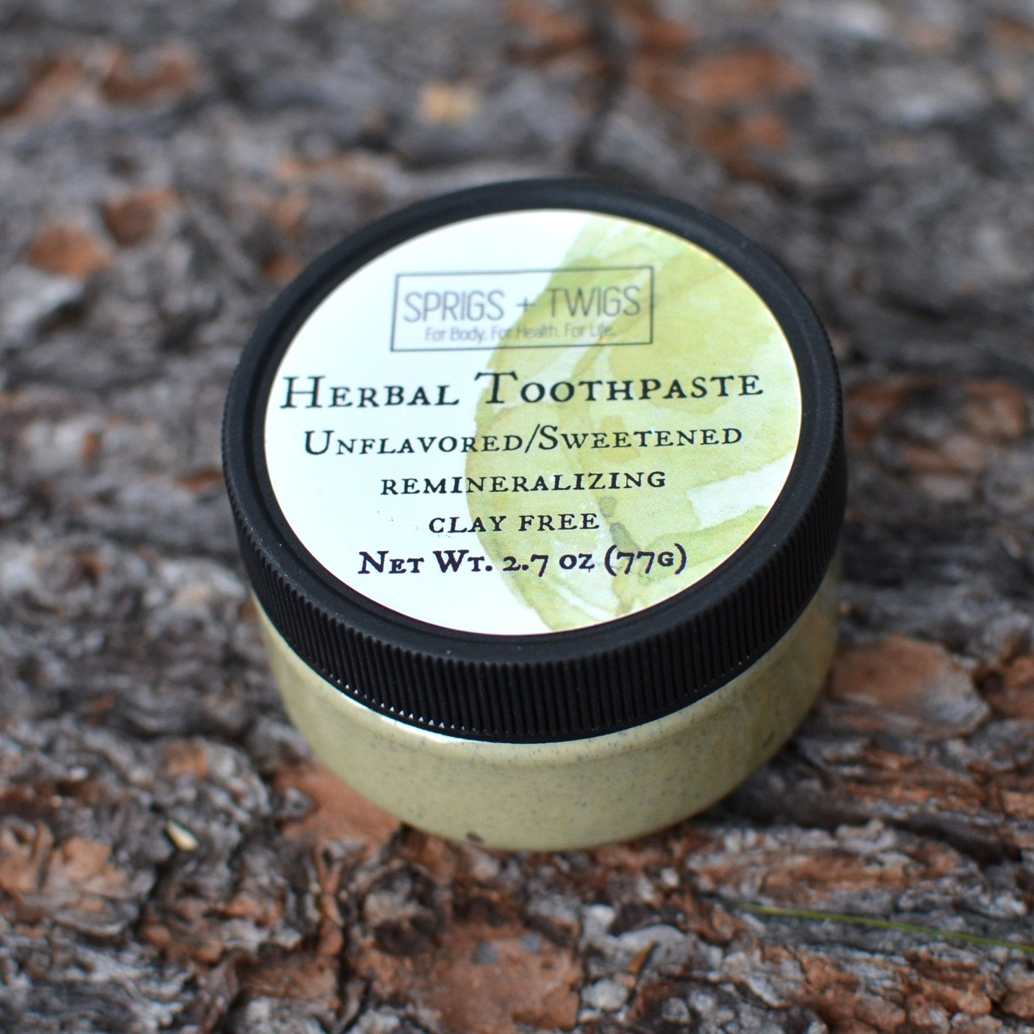 Remineralizing Herbal Toothpaste: Clay-Free - Sprigs + Twigs